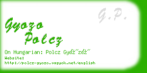 gyozo polcz business card